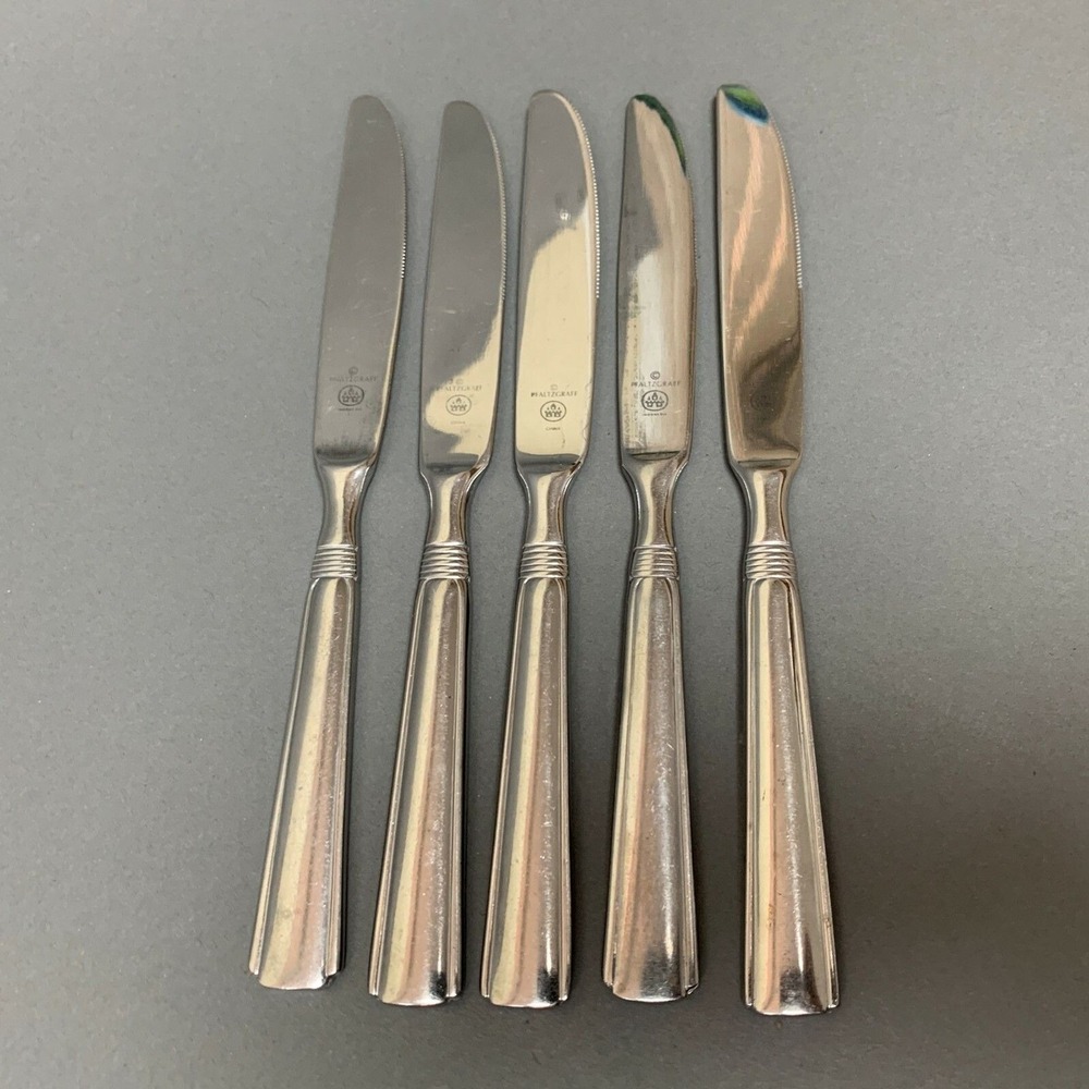 Pfaltzgraff‎ Kenilworth Knives Stainless Steel 9" Flatware Lot of 5